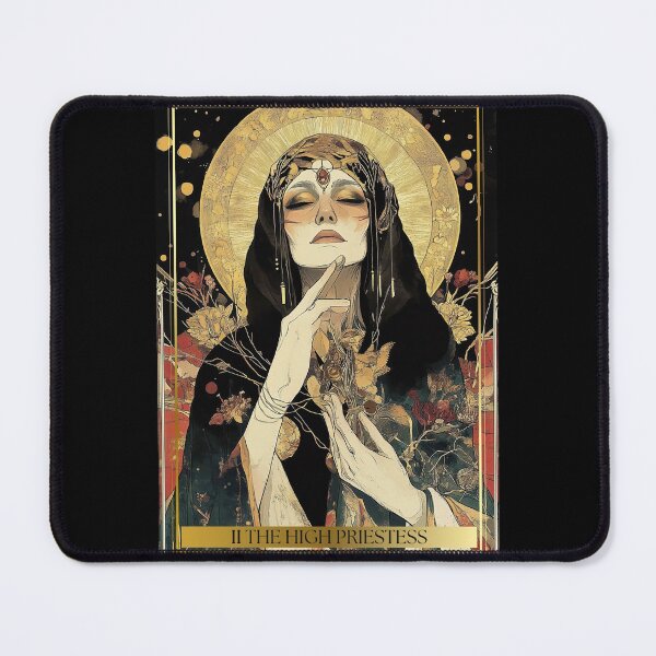 Item preview, II The High Priestess Tarot Card Illustration designed and sold by Thunderg1rl.