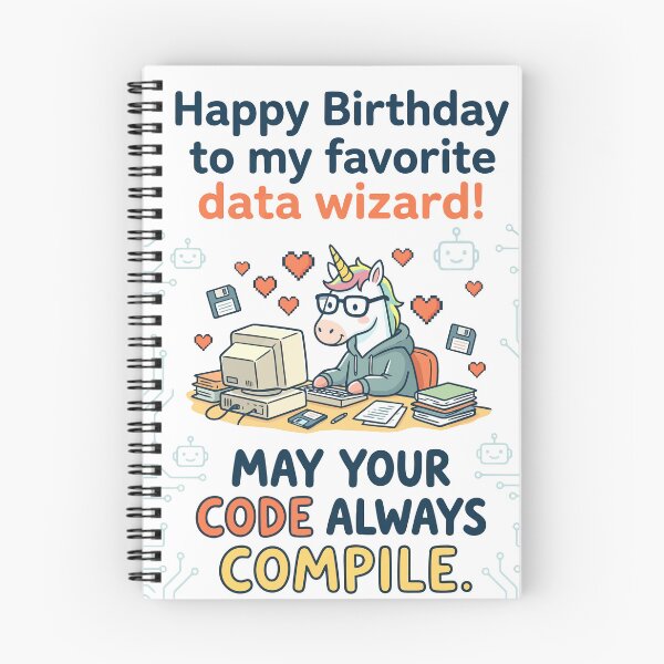 Item preview, Happy Birthday to My Favorite Data Wizard designed and sold by BlankInsideCard.