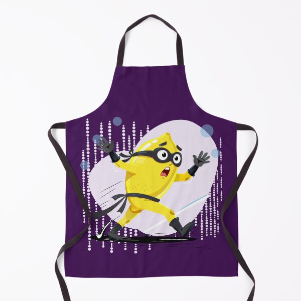 Item preview, Cheerful Ninja Lemon Illustration designed and sold by KomparrowStudio.