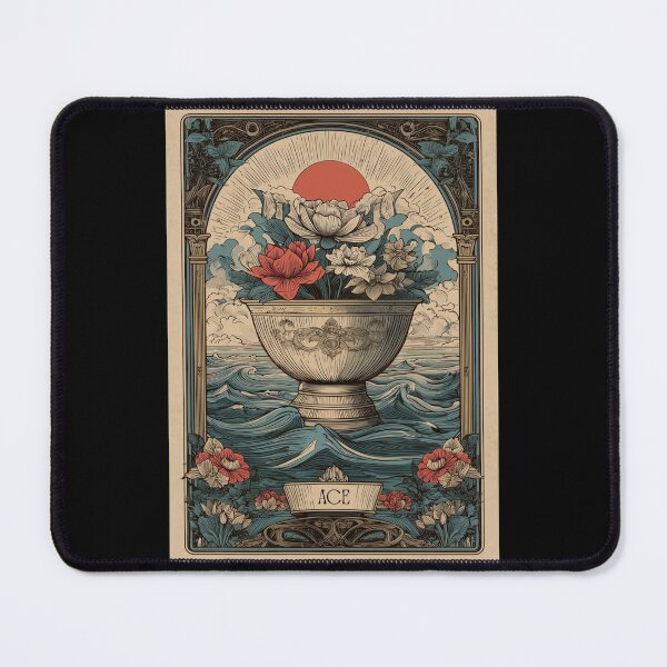 Item preview, Ace of Cups Vintage Tarot Card Illustration designed and sold by Thunderg1rl.