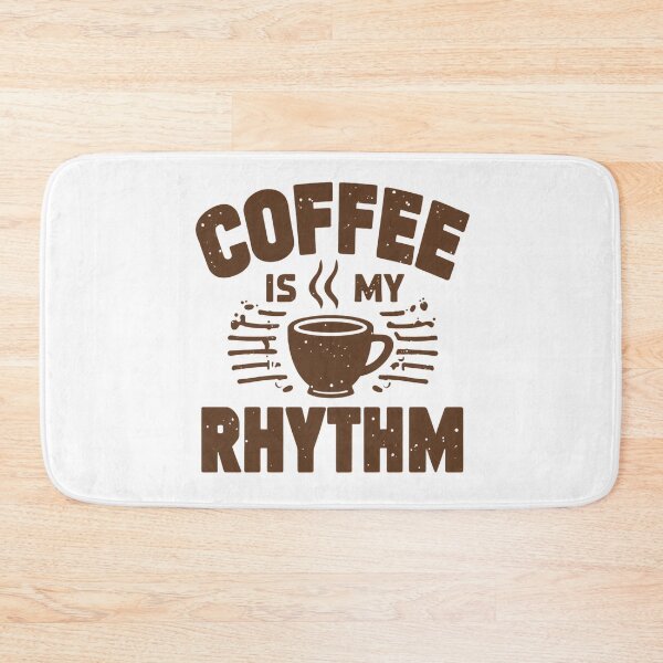 Item preview, Coffee Is My Rhythm Retro Coffee Lover Design designed and sold by Katzpy.