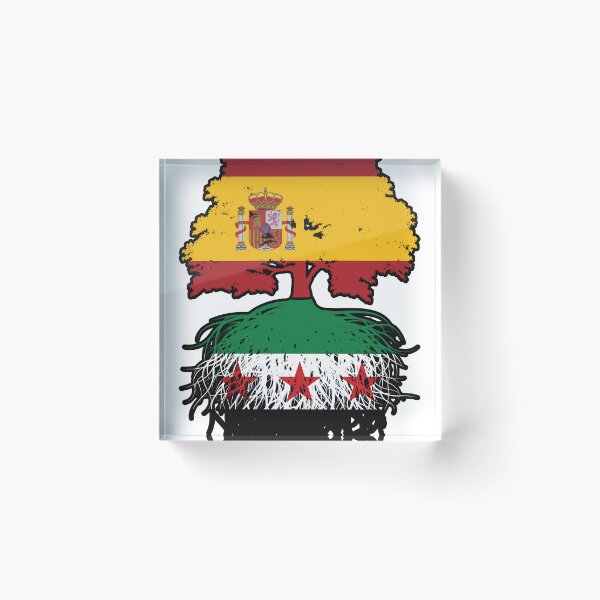 Item preview, Syrian Spanish Roots and Crown Tree designed and sold by FlagX.