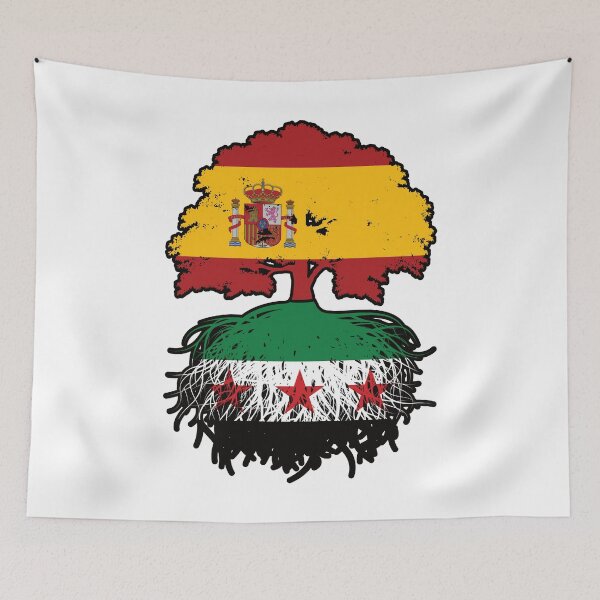 Item preview, Syrian Spanish Roots and Crown Tree designed and sold by FlagX.