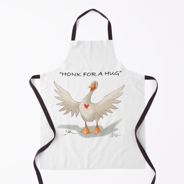 Item preview, Honk for a hug as a cartoon goose spreads its wings with a heart on its chest in a playful drawing designed and sold by Ms. Iryna.