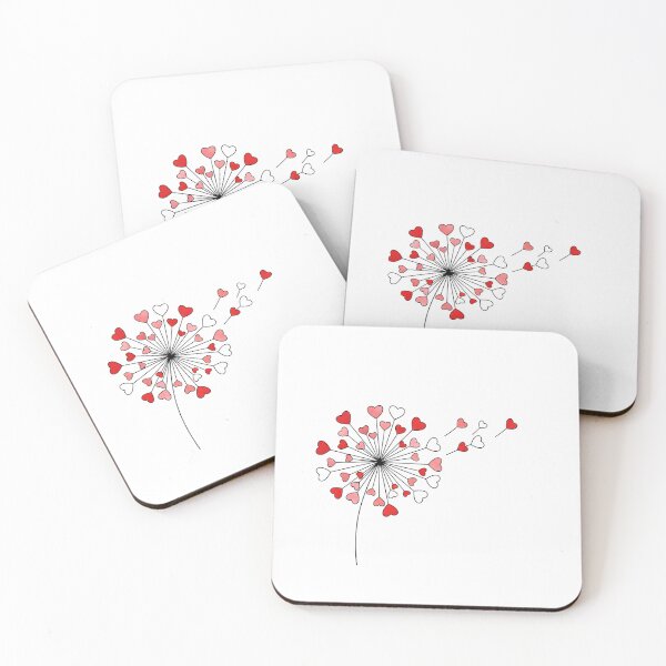 Item preview, Dandelion, Valentines Day, Love Hearts, Flower, Valentine designed and sold by DesignDenDo ⭐⭐⭐⭐⭐.