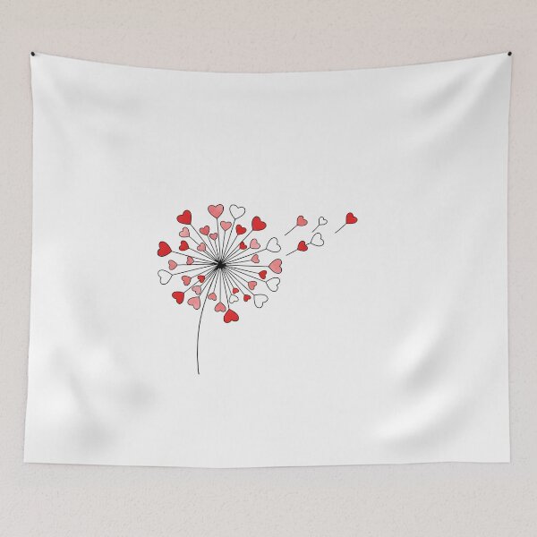 Item preview, Dandelion, Valentines Day, Love Hearts, Flower, Valentine designed and sold by DesignDenDo ⭐⭐⭐⭐⭐.