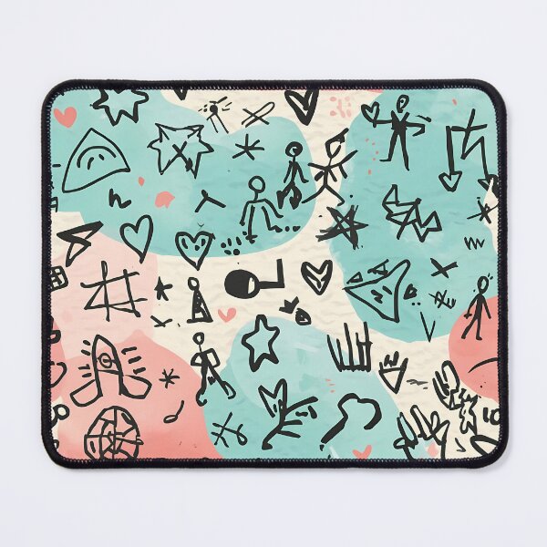 Item preview, Floating Doodle Symbols Pattern designed and sold by ShopSpire.