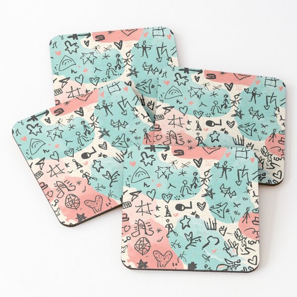 Item preview, Floating Doodle Symbols Pattern designed and sold by ShopSpire.