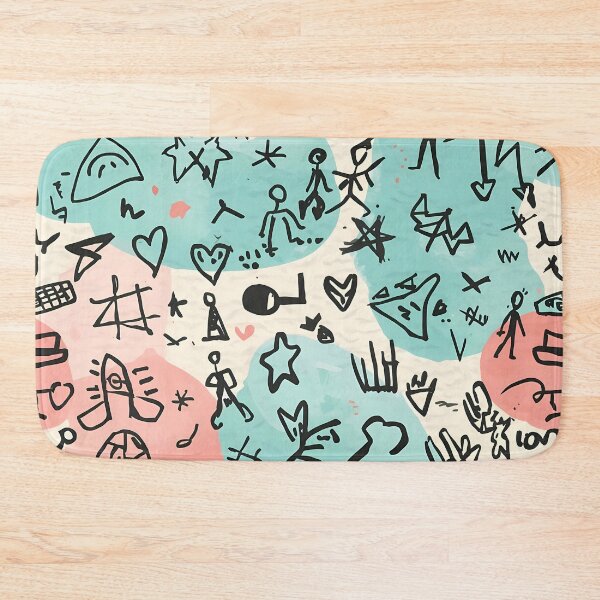Item preview, Floating Doodle Symbols Pattern designed and sold by ShopSpire.