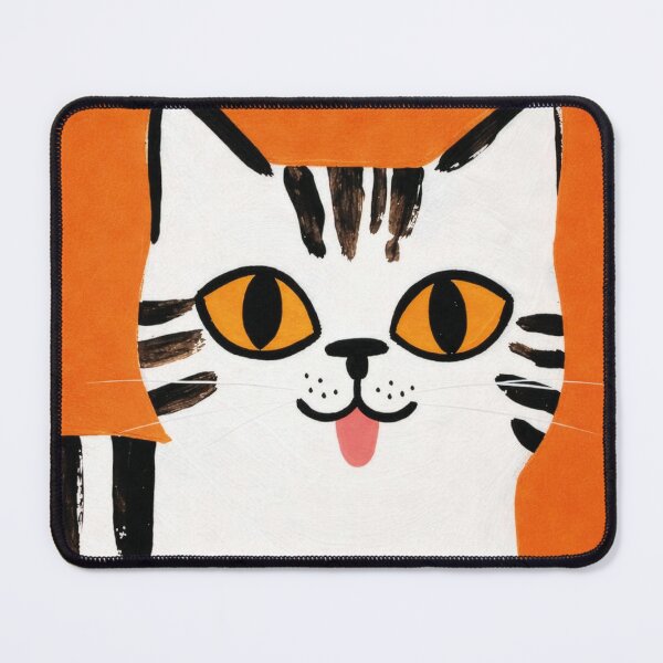 Item preview, Ilustración peculiar de un gato rayado designed and sold by FortuneAndFrame.