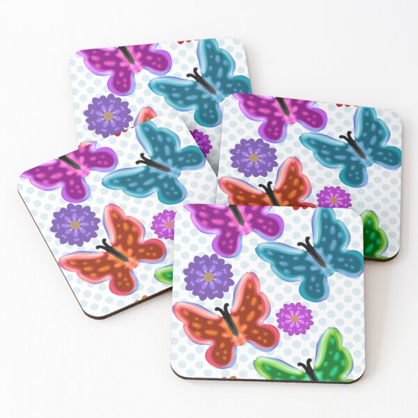 Item preview, Butterfly Bloom: Vibrant Retro Kidcore Pattern designed and sold by HopeAndHustle.