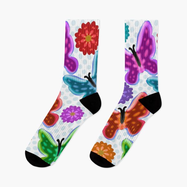 Item preview, Butterfly Bloom: Vibrant Retro Kidcore Pattern designed and sold by HopeAndHustle.