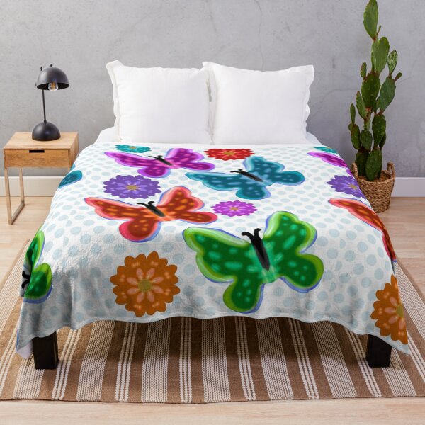 Item preview, Butterfly Bloom: Vibrant Retro Kidcore Pattern designed and sold by HopeAndHustle.