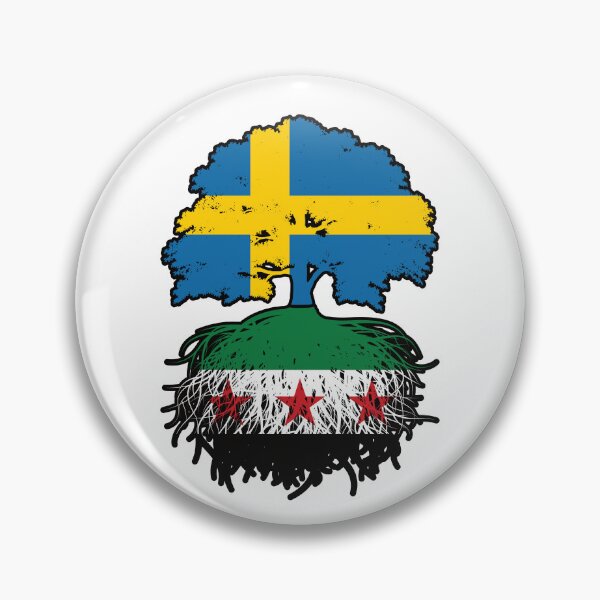 Item preview, Syrian Swedish Roots and Crown Tree designed and sold by FlagX.