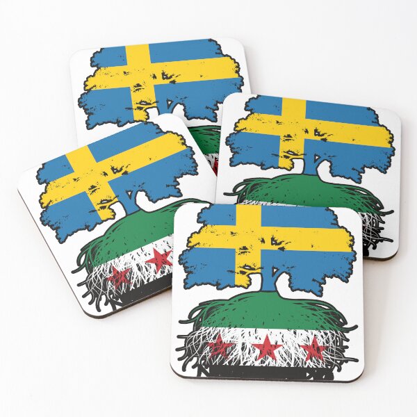 Item preview, Syrian Swedish Roots and Crown Tree designed and sold by FlagX.