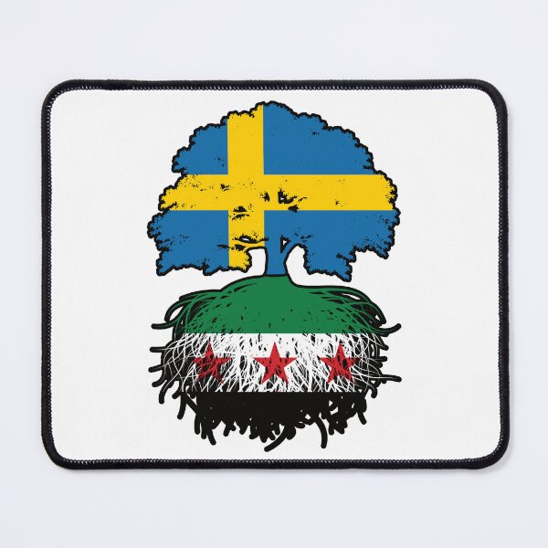 Item preview, Syrian Swedish Roots and Crown Tree designed and sold by FlagX.
