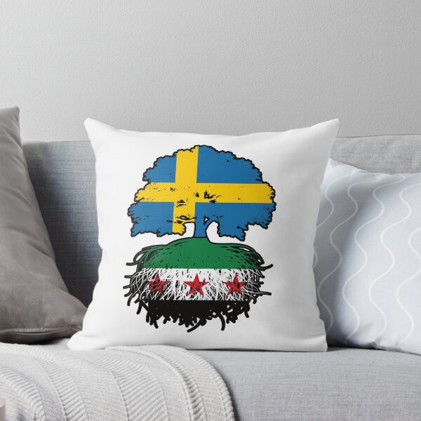 Item preview, Syrian Swedish Roots and Crown Tree designed and sold by FlagX.