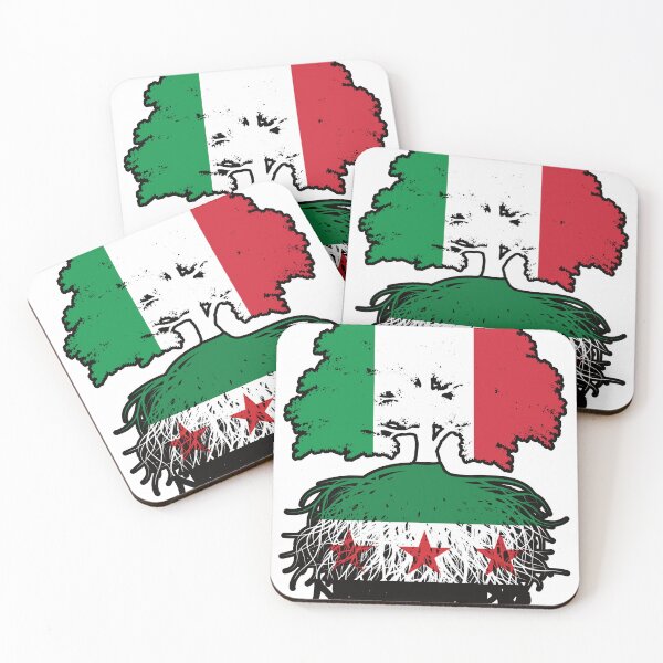 Item preview, Syrian Italian Roots and Crown Tree designed and sold by FlagX.