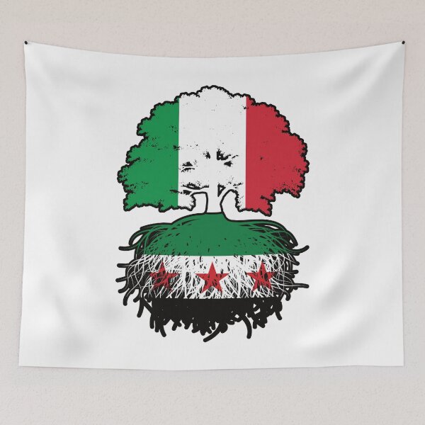 Item preview, Syrian Italian Roots and Crown Tree designed and sold by FlagX.