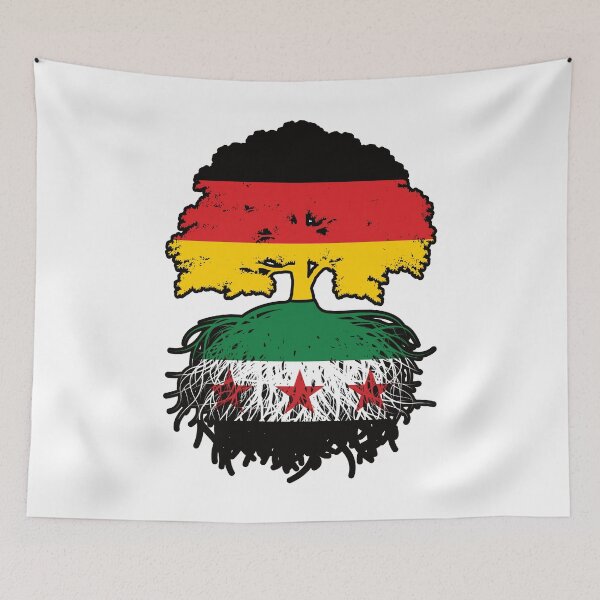 Item preview, Syrian German Roots and Crown Tree designed and sold by FlagX.