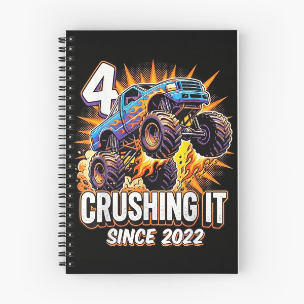 Item preview, Fourth Birthday Monster Truck Crushing It Since Two Thousand And Twenty Two designed and sold by DienesAngele.