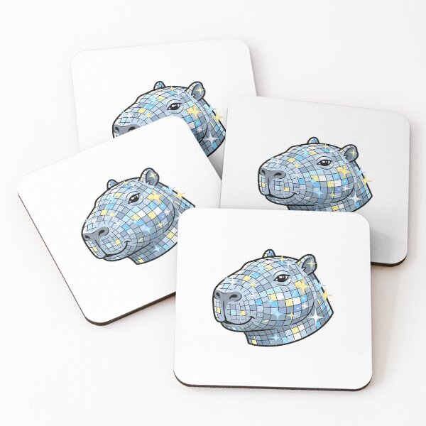 Item preview, Capybara Disco Ball Head Funny Animal Party designed and sold by Fenay Designs.