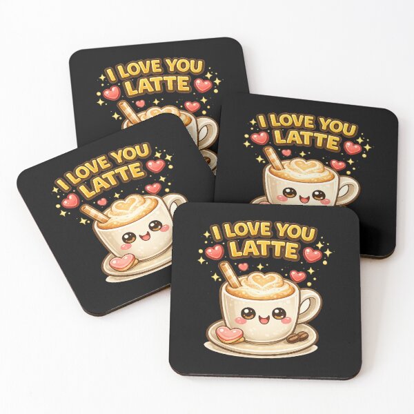 Item preview, I Love You Latte Coffee Shirt designed and sold by Papier Atelier Art.