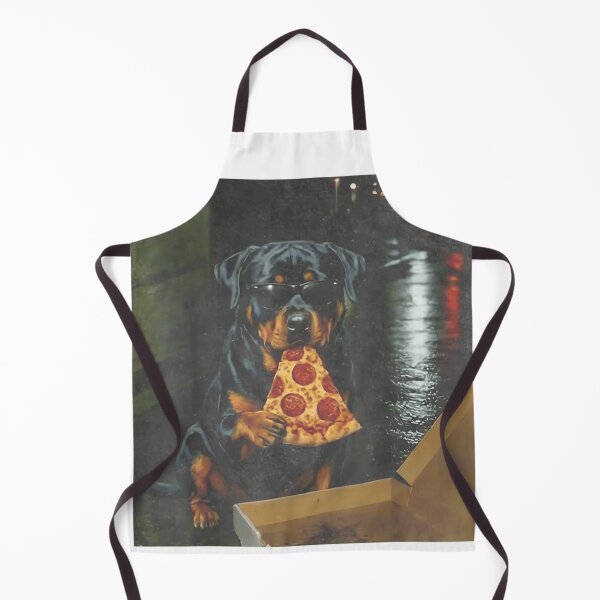 Item preview, Cool Rottweiler Dog Wearing Sunglasses Eating A Large Slice Of Pepperoni Pizza designed and sold by DienesAngele.