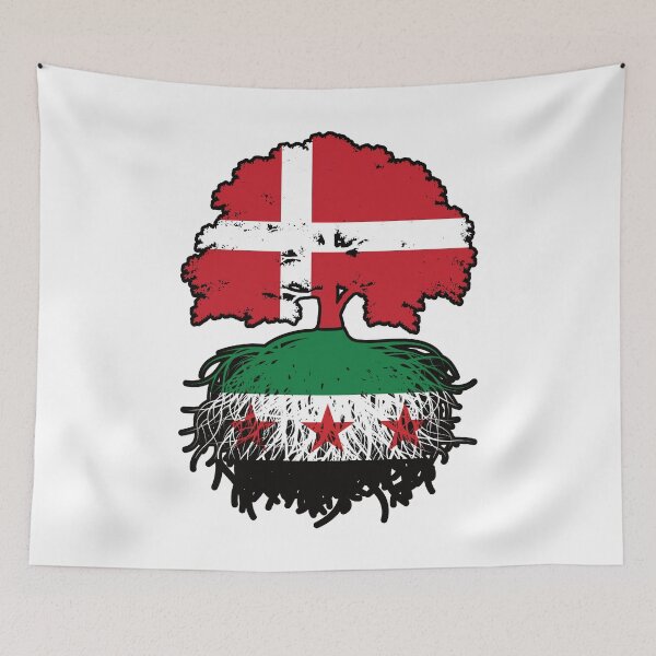 Item preview, Syrian Danish Roots and Crown Tree designed and sold by FlagX.