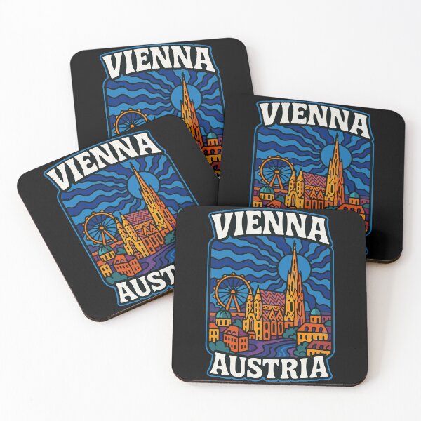 Item preview, Vienna Austria Europe Trippy Art Travel designed and sold by TomFrontierArt.
