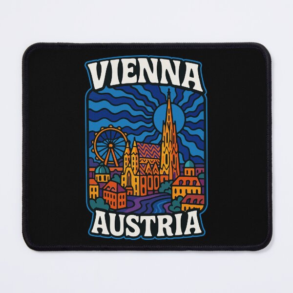Item preview, Vienna Austria Europe Trippy Art Travel designed and sold by TomFrontierArt.