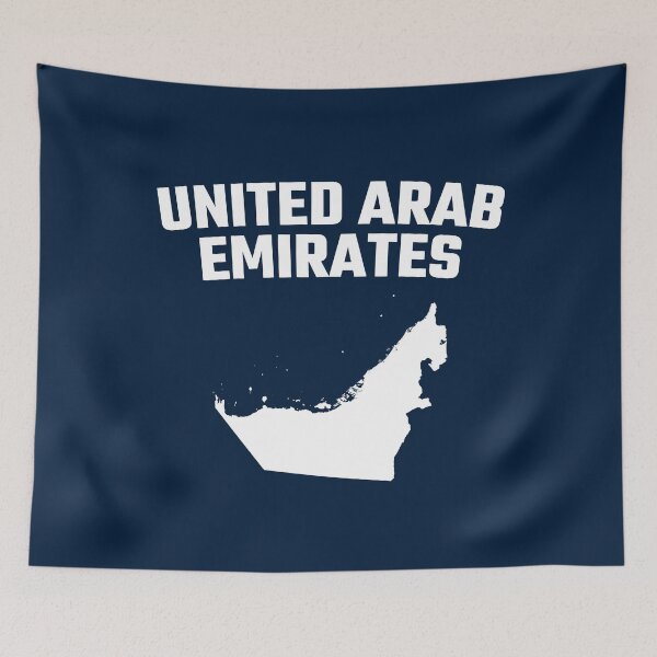 Item preview, United Arab Emirates Map Silhouette - Classic UAE Pride designed and sold by mashmosh.