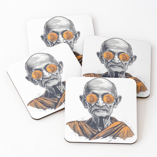 Item preview,   Bitcoin Gandhi - Financial Peace & Decentralization designed and sold by Moccroad.