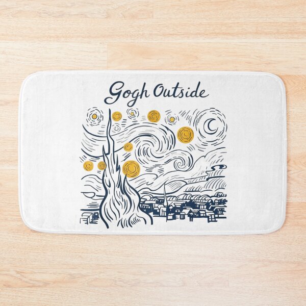 Item preview, Gogh Outside Funny Art Pun Starry Night Sky Landscape designed and sold by RenettaFunky.