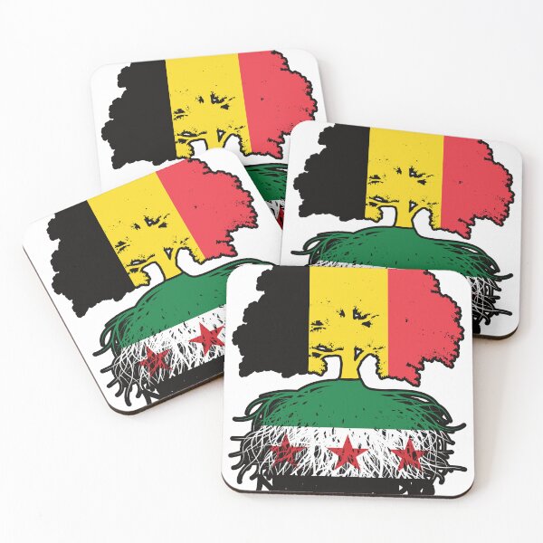 Item preview, Syrian Belgian Roots and Crown Tree designed and sold by FlagX.