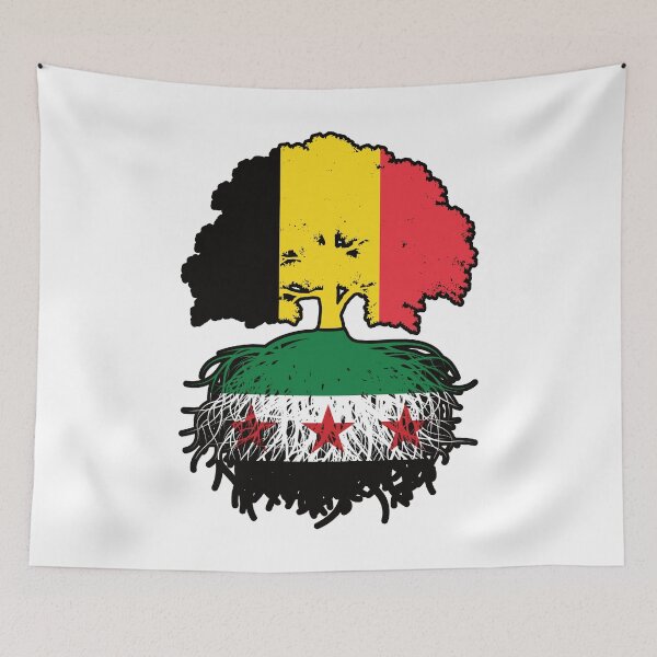 Item preview, Syrian Belgian Roots and Crown Tree designed and sold by FlagX.