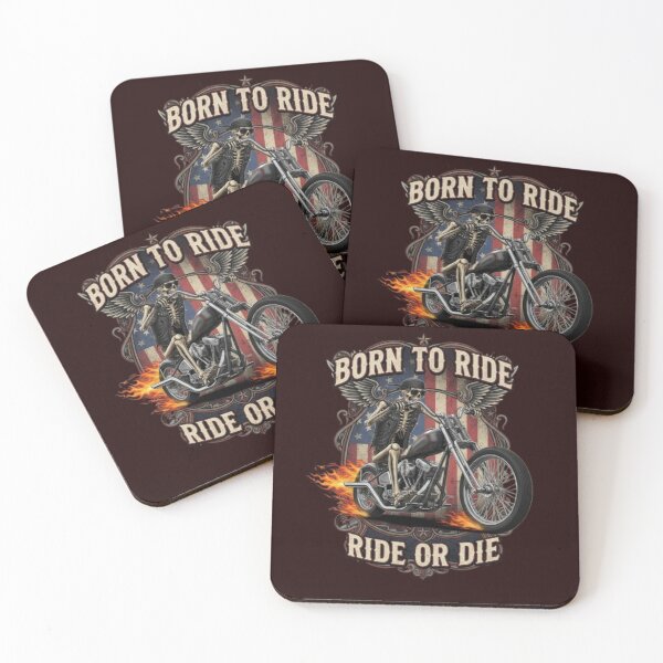 Item preview, Born To Ride - Ride or Die Biker Skeleton designed and sold by zbigniewcz.