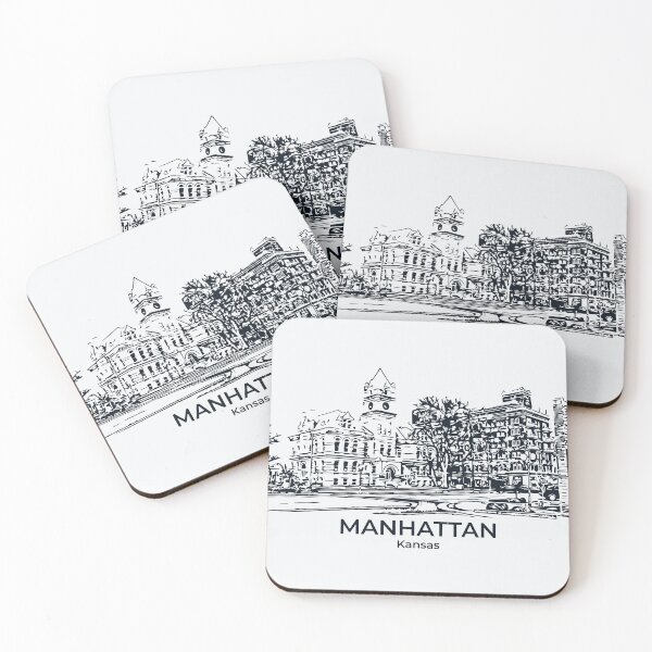 Artikelvorschau, Manhattan - Kansas entworfen und verkauft von Lakeric Cityscapes.