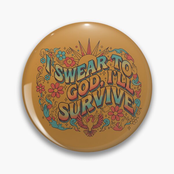 Item preview, Vintage Groovy Motivational Lettering Design with Phoenix and Flowers designed and sold by sing-it-out.