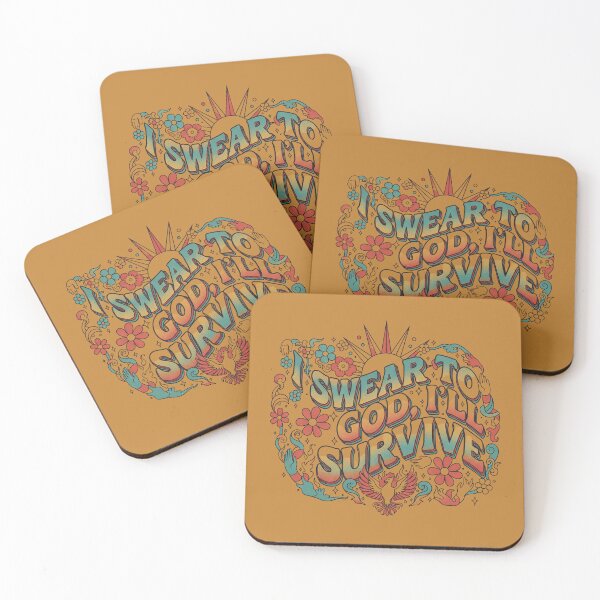 Item preview, Vintage Groovy Motivational Lettering Design with Phoenix and Flowers designed and sold by sing-it-out.