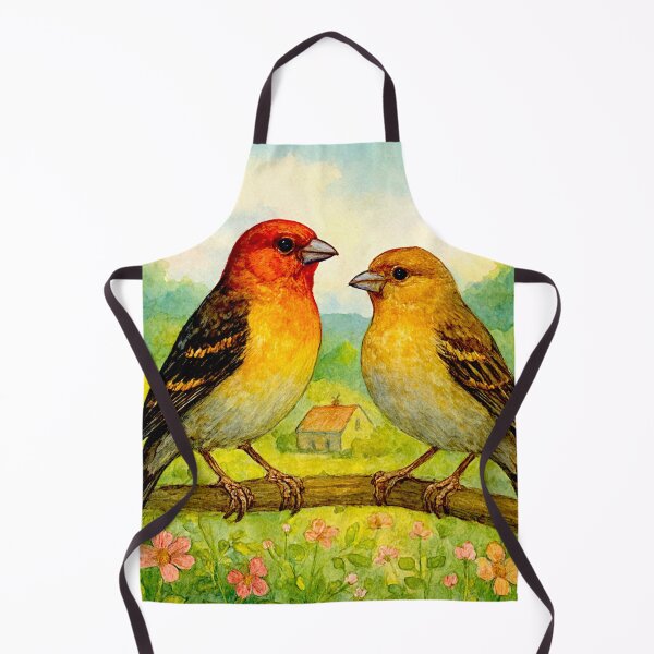 Item preview, Colorful Finch in Blooming Countryside designed and sold by Helios Be. Lavsh.