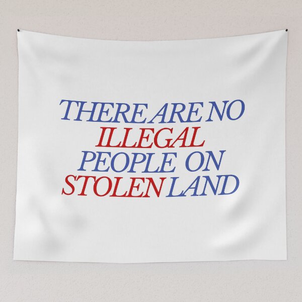 Item preview, No Illegal People on Stolen Land - Anti-ICE Social Justice & Human Rights designed and sold by theintentionalteacher.