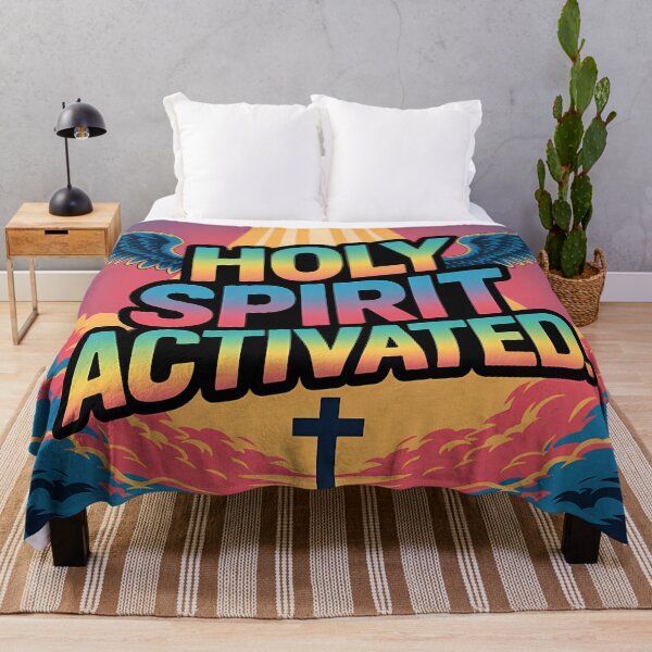 Item preview, Holy Spirit Activated – Bold Christian Faith Typography Art designed and sold by Luvahawb.