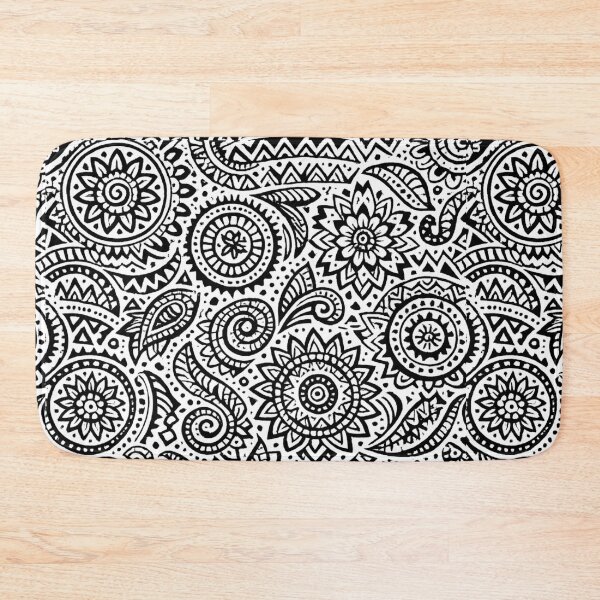 Item preview, Abstract Tribal Pattern – Hand-Drawn Black & White Motif designed and sold by DrizzyV.