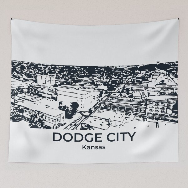 Item preview, Dodge City - Kansas designed and sold by Lakeric Cityscapes.
