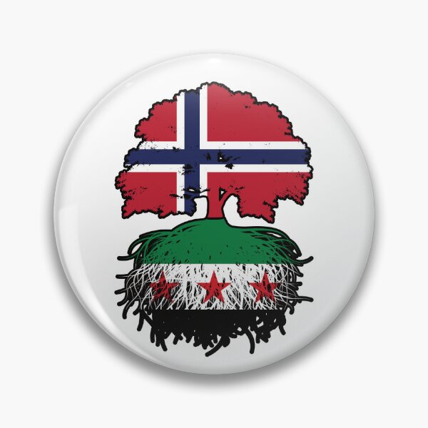 Item preview, Syrian Norwegian Roots and Crown Tree designed and sold by FlagX.