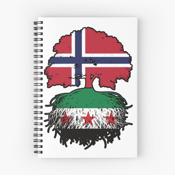 Item preview, Syrian Norwegian Roots and Crown Tree designed and sold by FlagX.