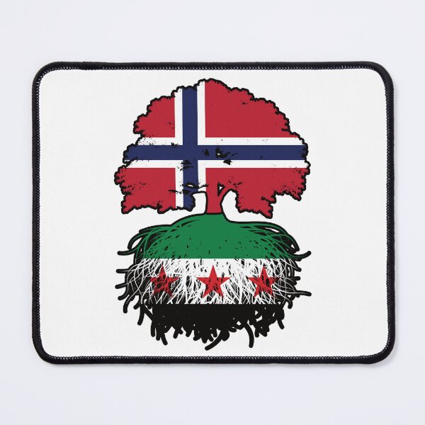 Item preview, Syrian Norwegian Roots and Crown Tree designed and sold by FlagX.