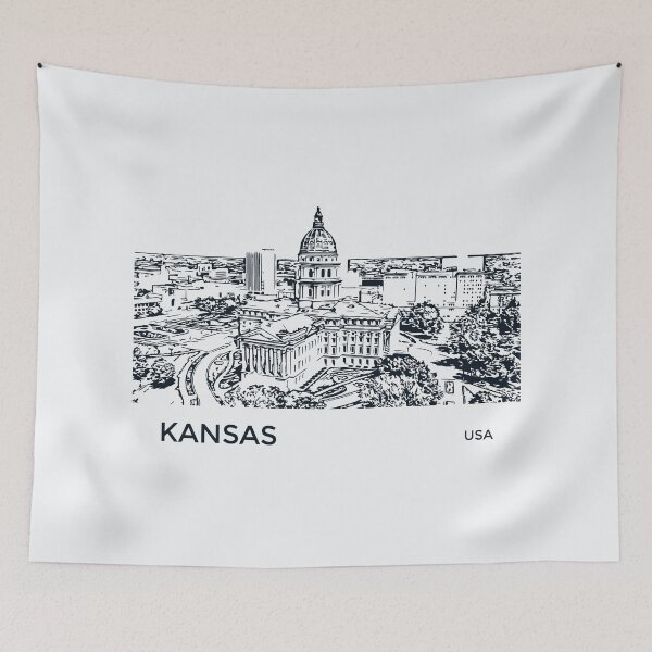 Item preview, Kansas State USA designed and sold by Lakeric Cityscapes.