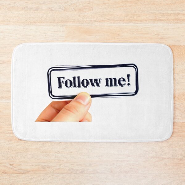 Item preview, Follow me! – Shiny Blue Button designed and sold by StickBuAndii.